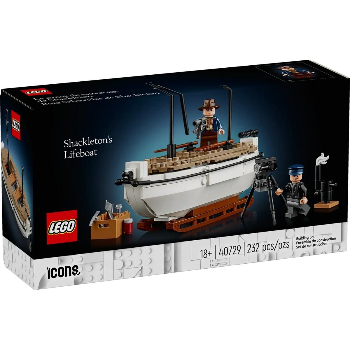 Juego de Construcción Lego ICONS 40729 Shackleton's Lifeboat 232 Piezas
