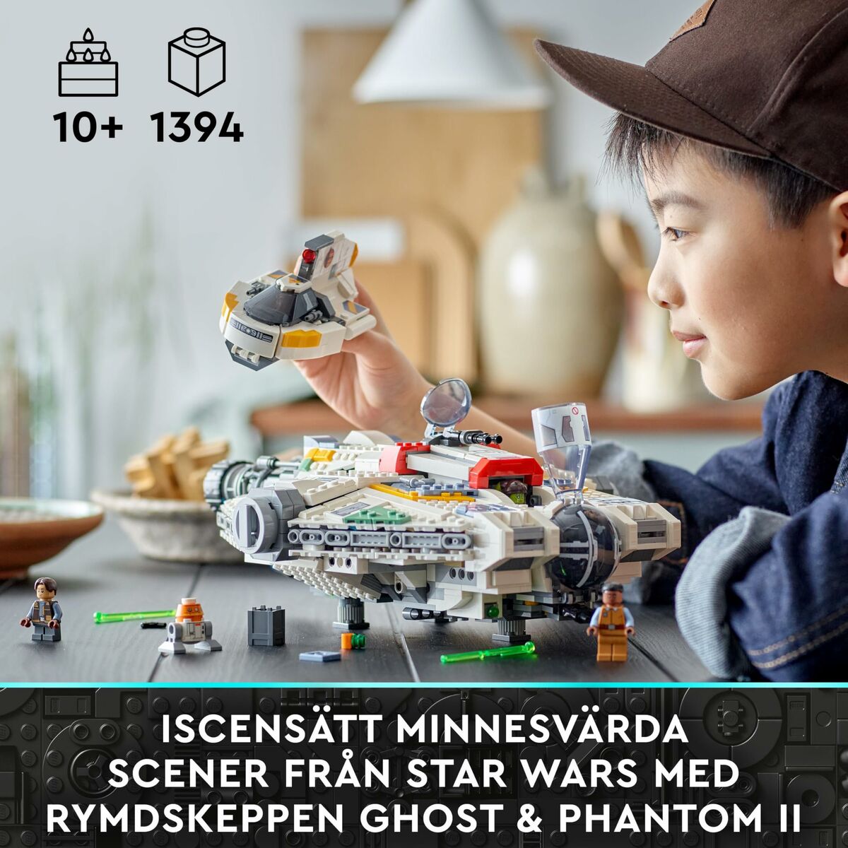 Juego de Construcción Lego STAR WARS 75357 Ghost & Phantom II 1394 Piezas