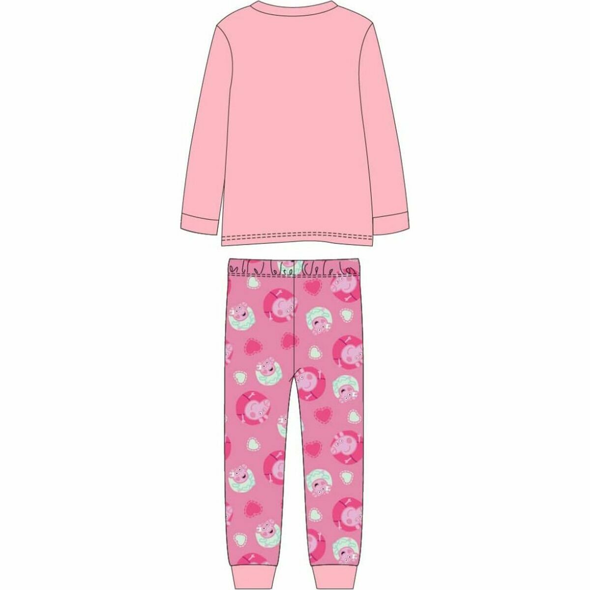 Pijama Infantil Peppa Pig Rosa