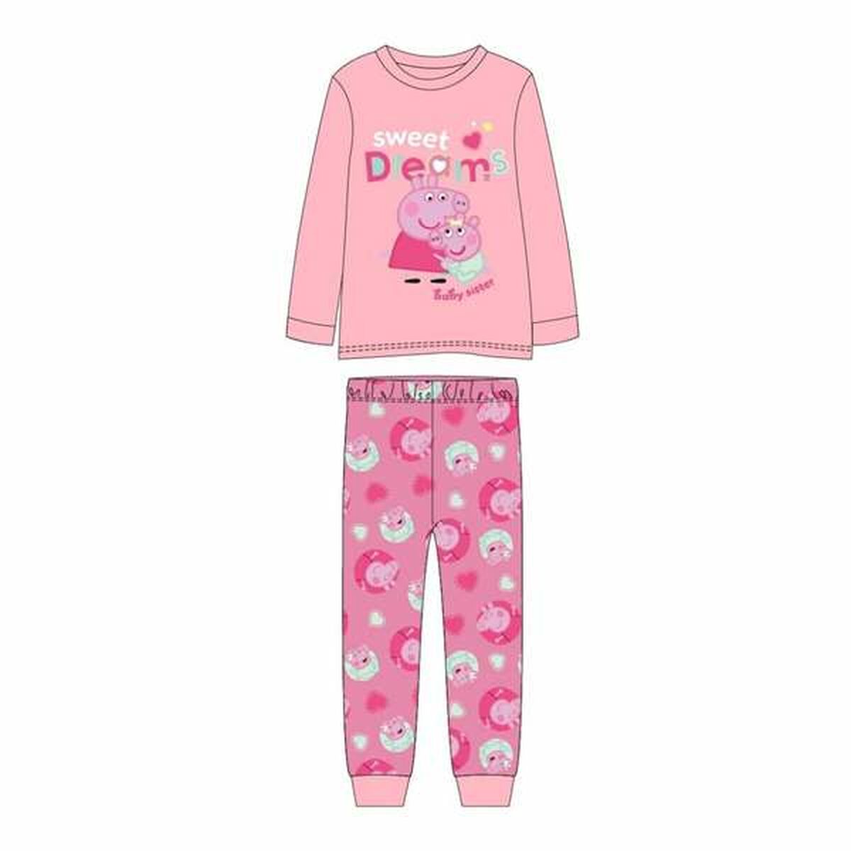 Pijama Infantil Peppa Pig Rosa