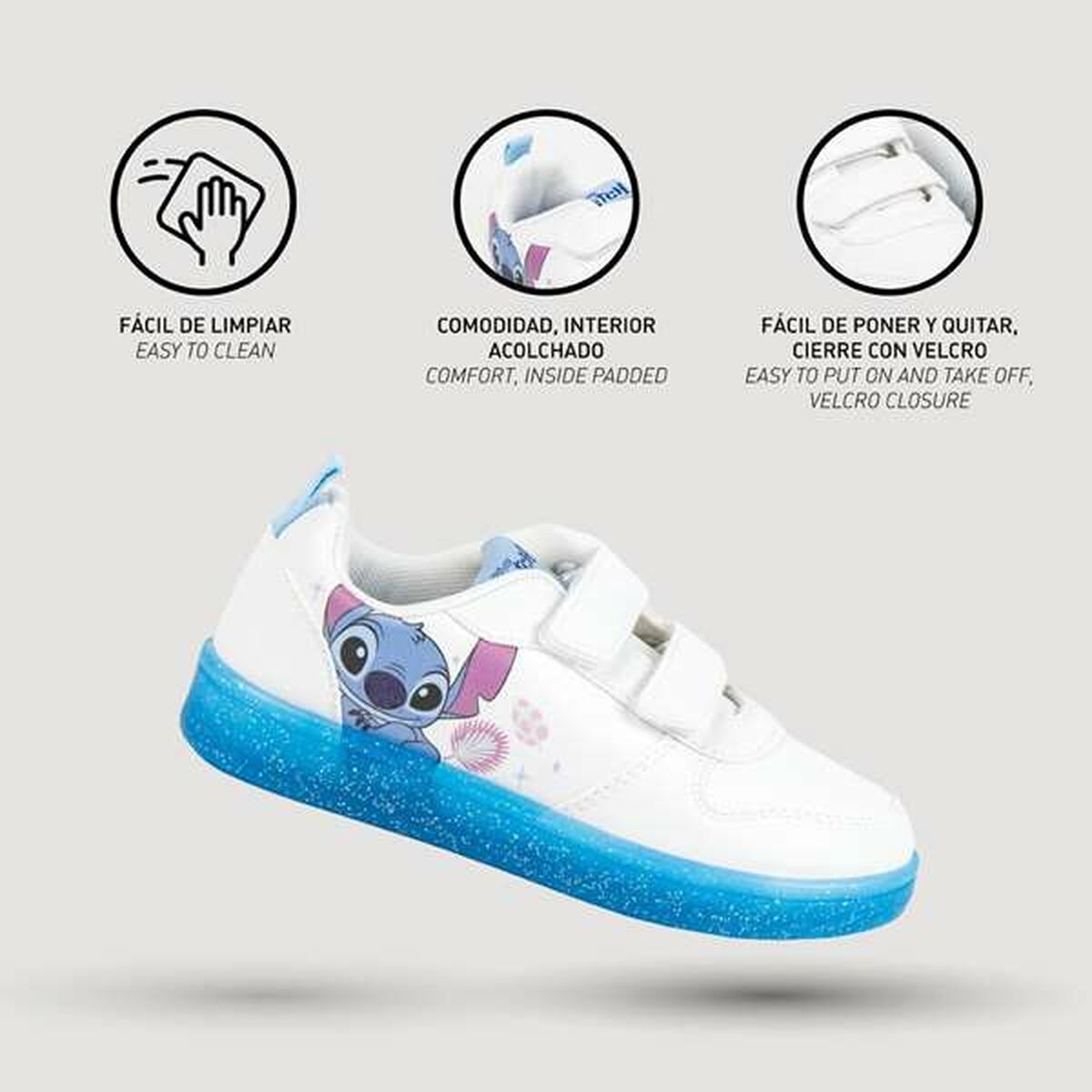Zapatillas Deportivas Infantiles Stitch Blanco