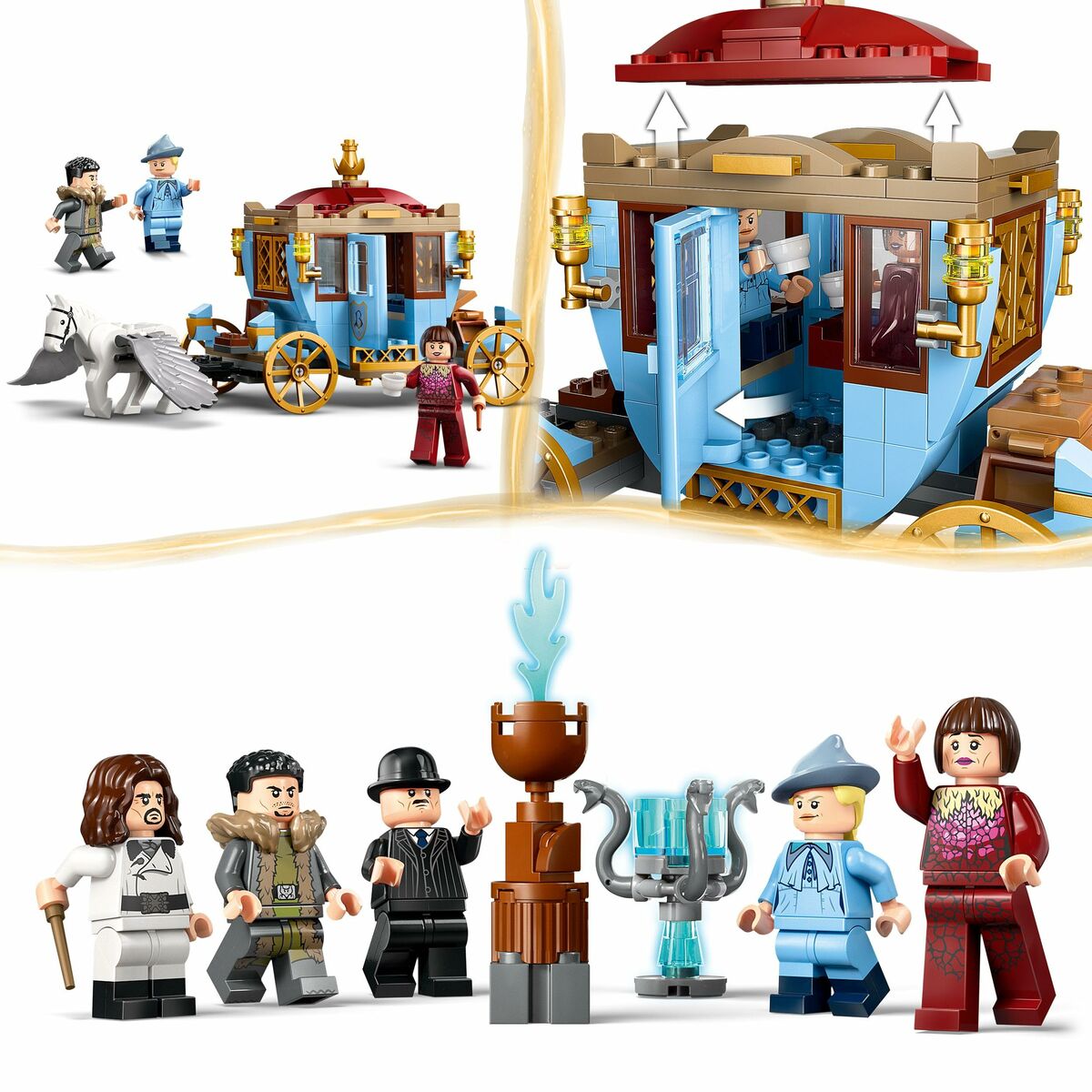 Juego de Construcción Lego HARRY POTTER 76440 TriWizard Tournament: The Arrival 1229 Piezas