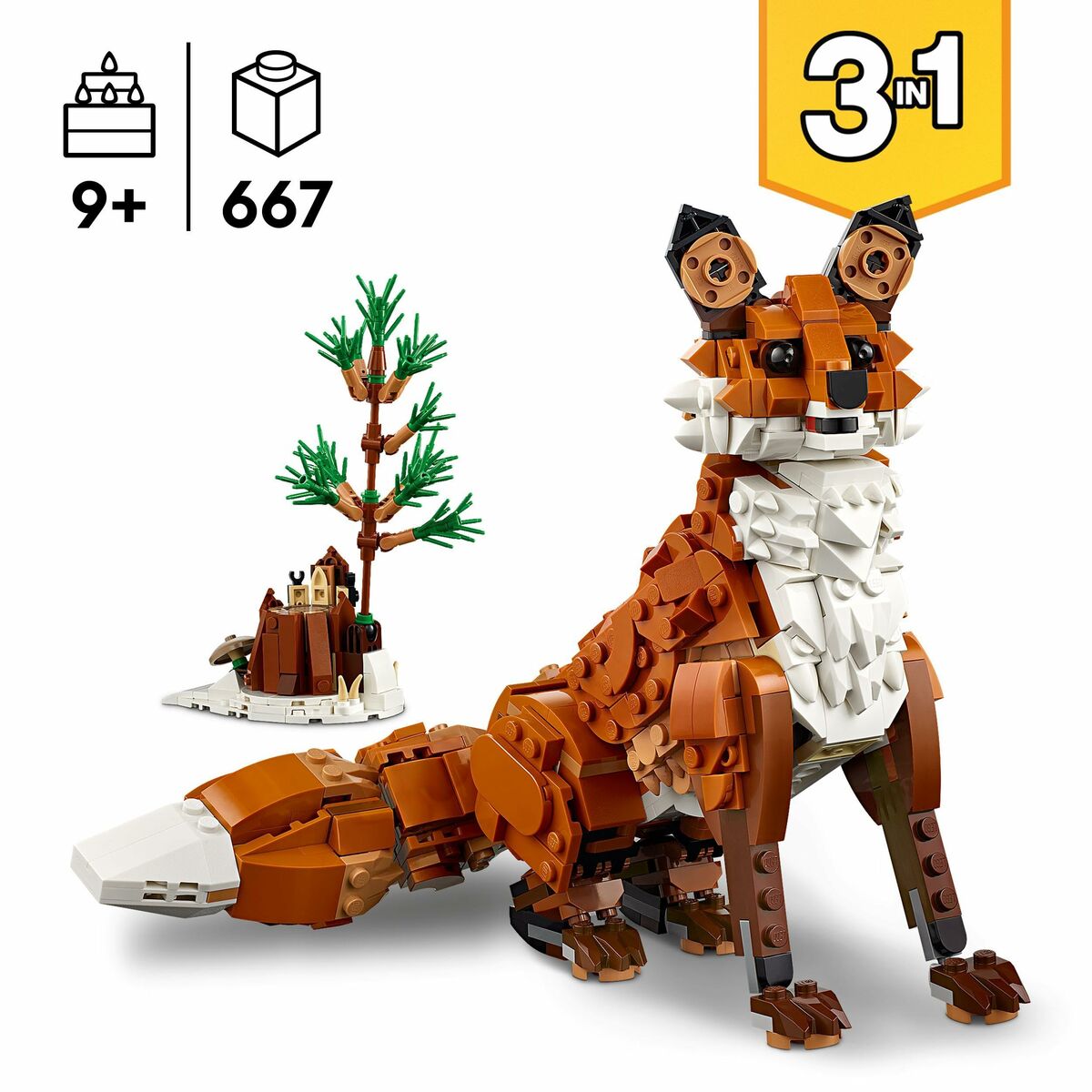 Juego de Construcción Lego CREATOR 31154 Red Fox 667 Piezas