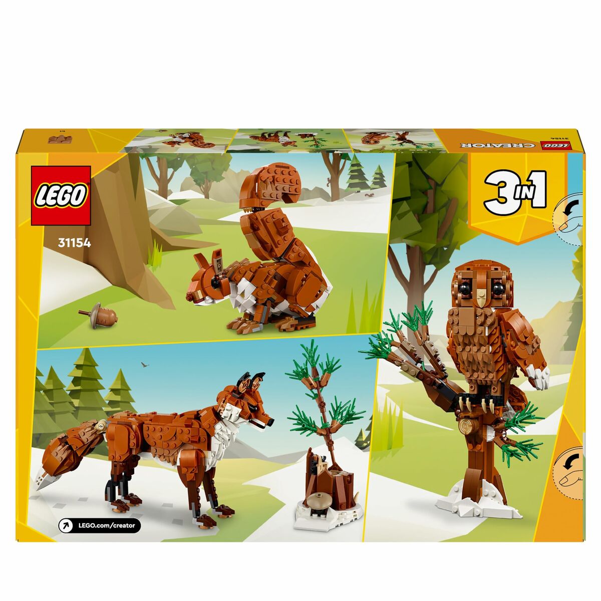 Juego de Construcción Lego CREATOR 31154 Red Fox 667 Piezas