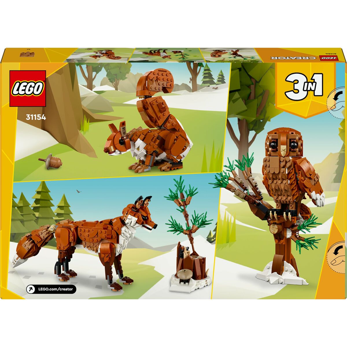 Juego de Construcción Lego CREATOR 31154 Red Fox 667 Piezas