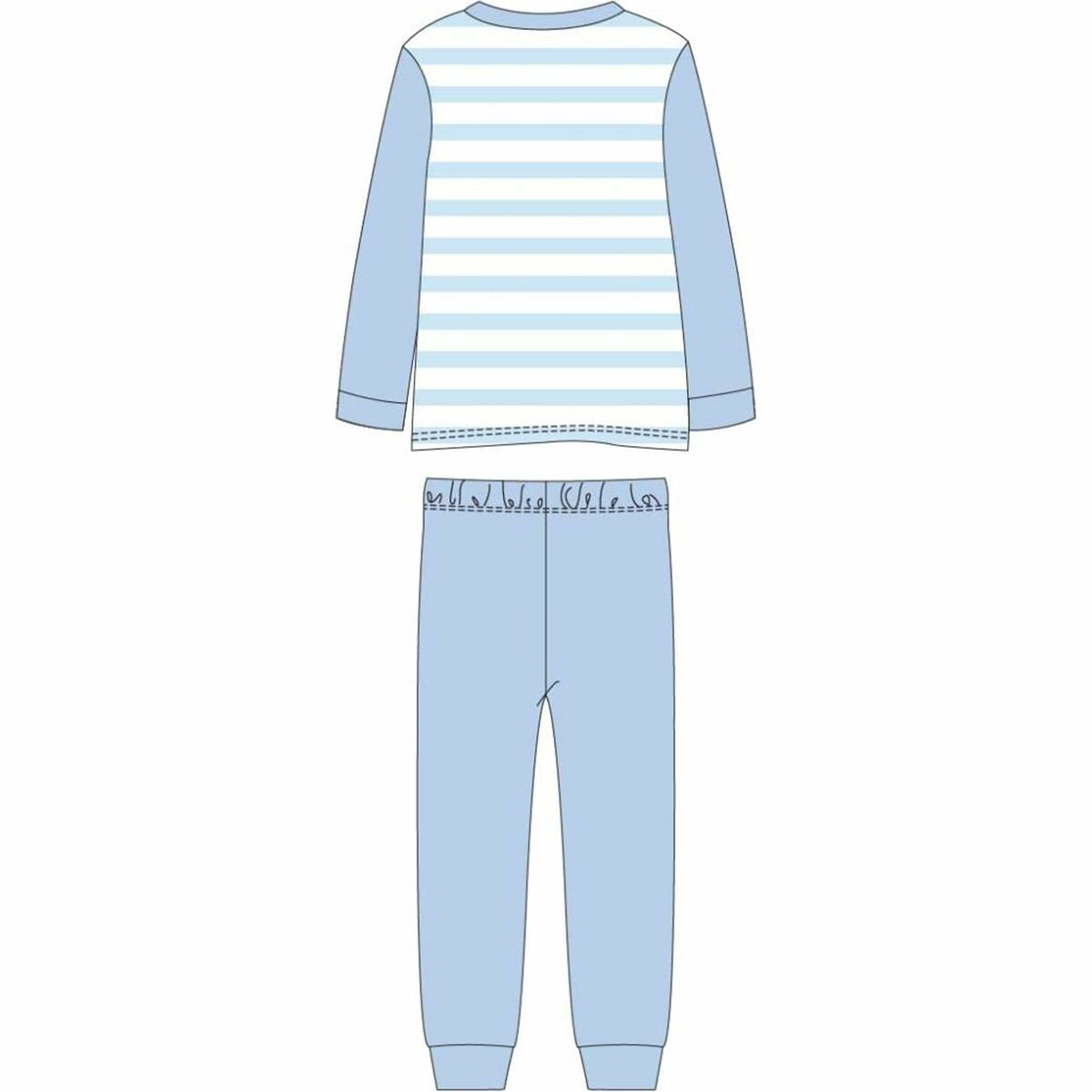 Pijama Infantil Bluey Azul claro