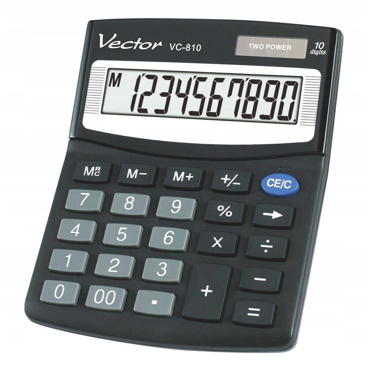 Calculadora Vector VC-810 Negro Plástico