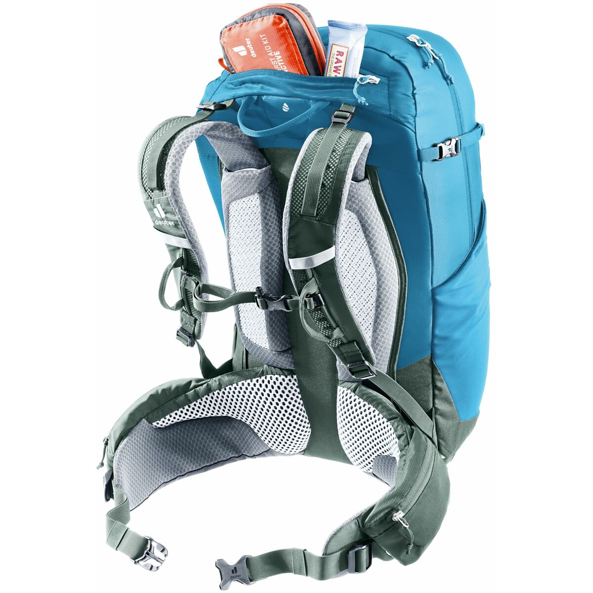 Mochila Deportiva Deuter Trail Pro 33 Azul Verde 33 L