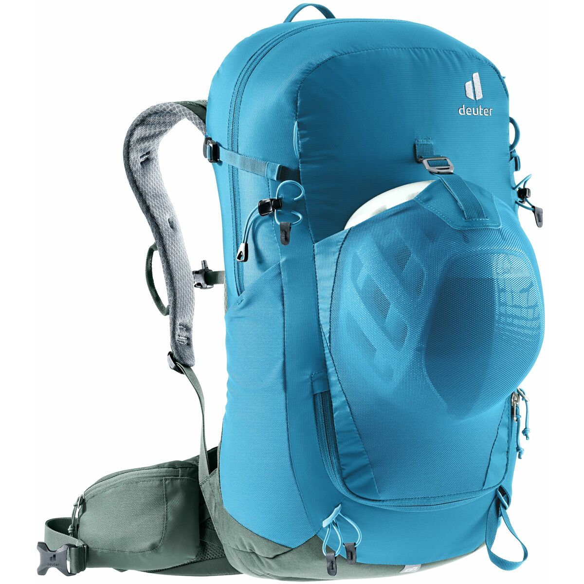 Mochila Deportiva Deuter Trail Pro 33 Azul Verde 33 L