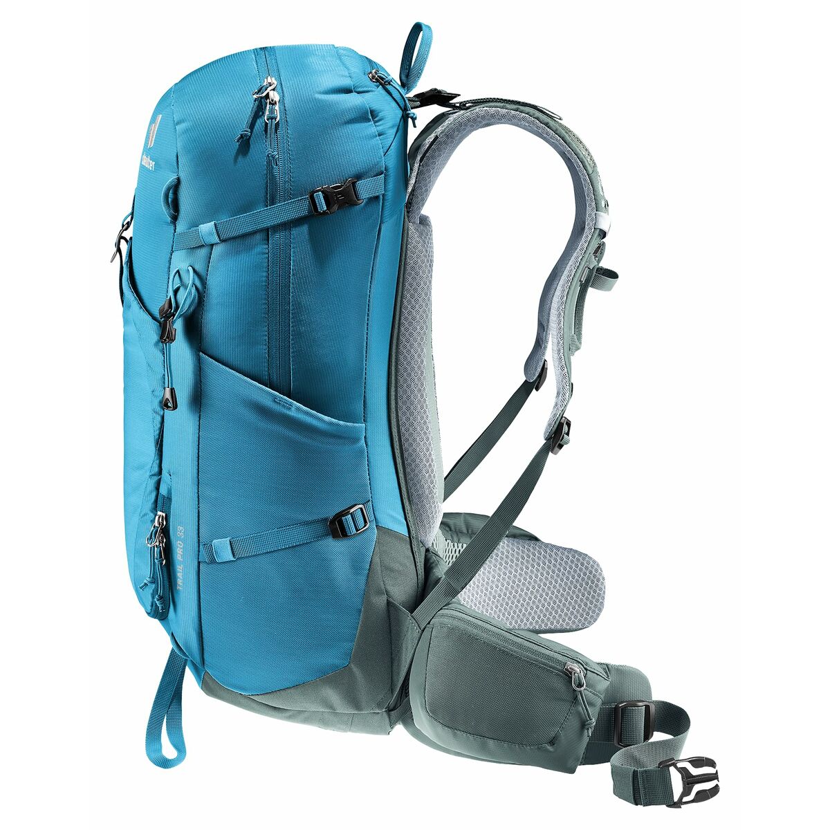 Mochila Deportiva Deuter Trail Pro 33 Azul Verde 33 L