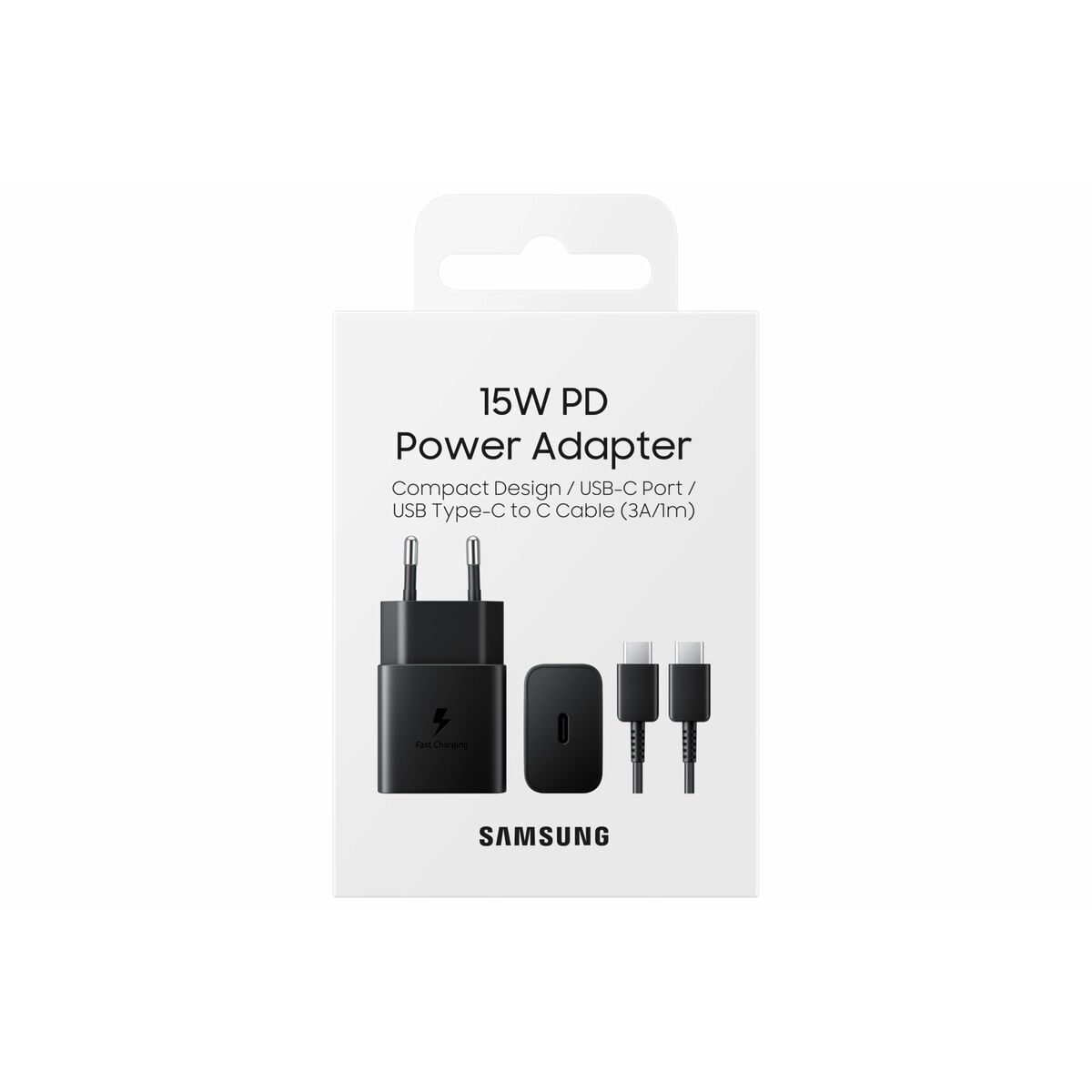 Cargador de Pared Samsung EP-T1510XBEGEU Blanco Negro 15 W 25 W