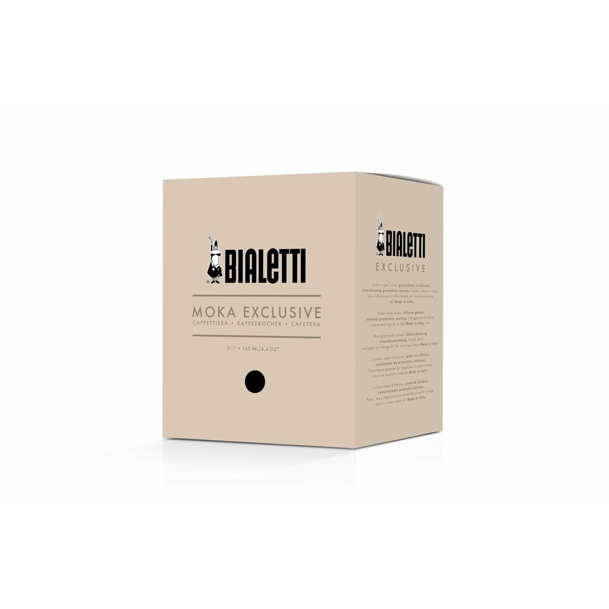 Cafetera Italiana Bialetti MOKA EXCLUSIVE Negro Aluminio 3 Tazas