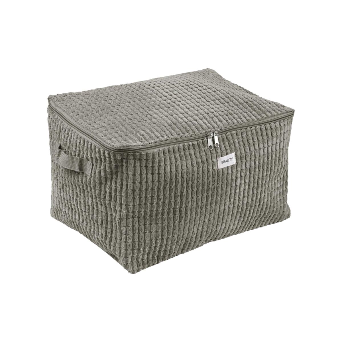 Caja de Almacenaje Versa Corduroy 38 x 26 x 26 cm Caqui