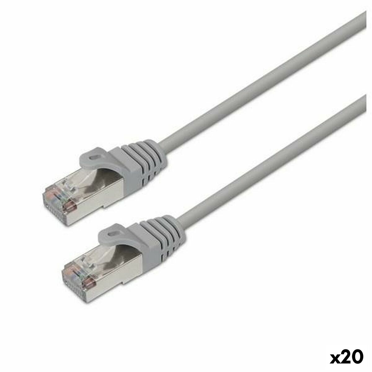 Cable de Red Rígido FTP Categoría 6 Aisens Gris 20 m 20 Unidades