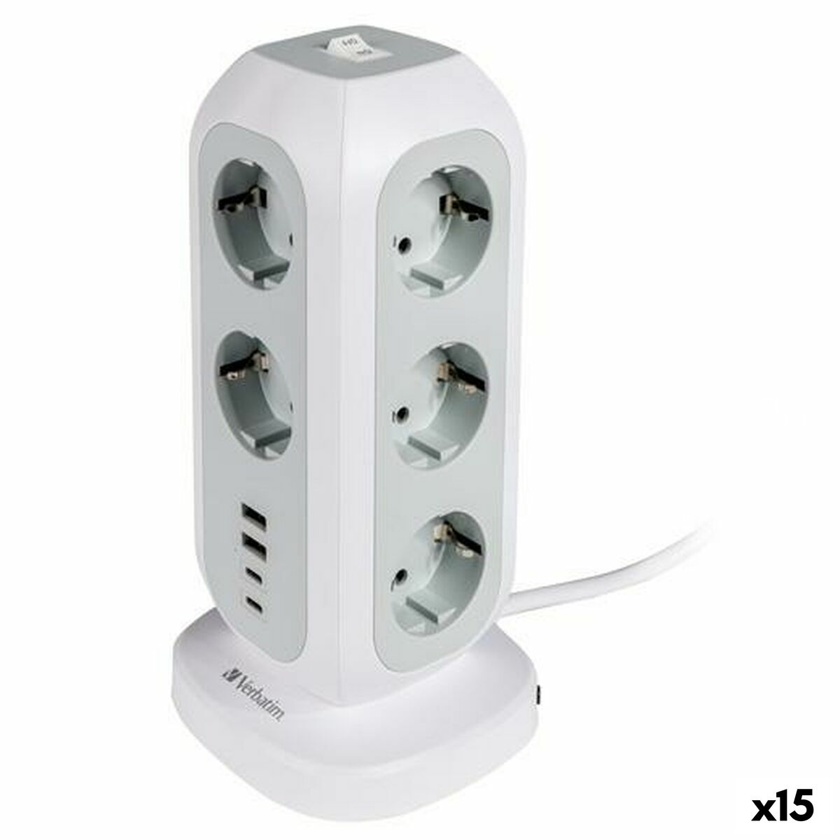 Regleta Verbatim Blanco (2 m) (15 Unidades)