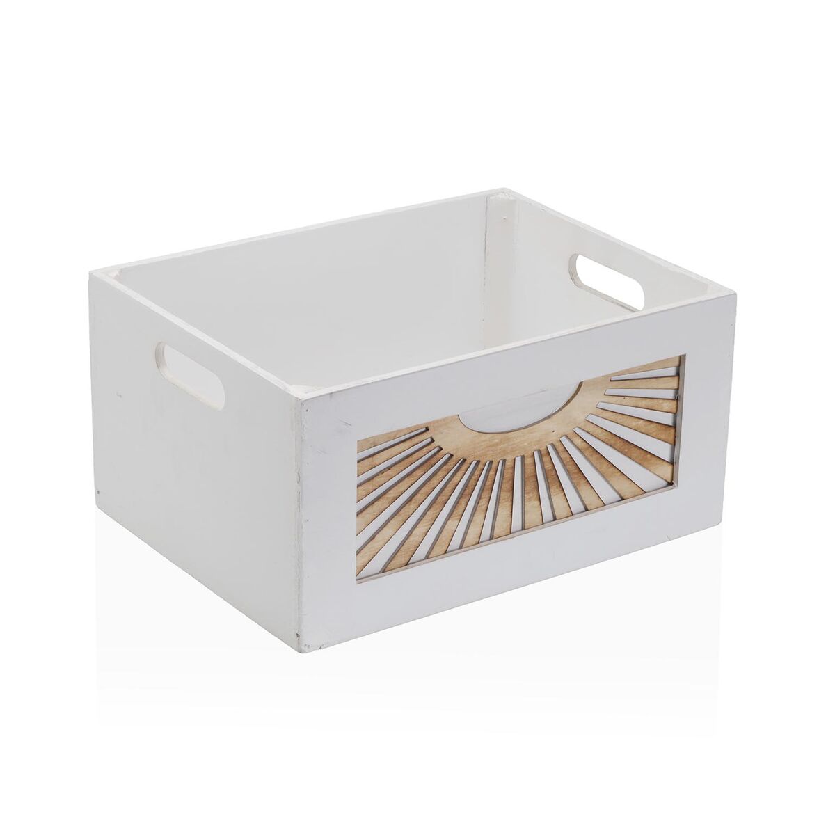 Juego de Cajas Decorativas Versa Adda Blanco Madera