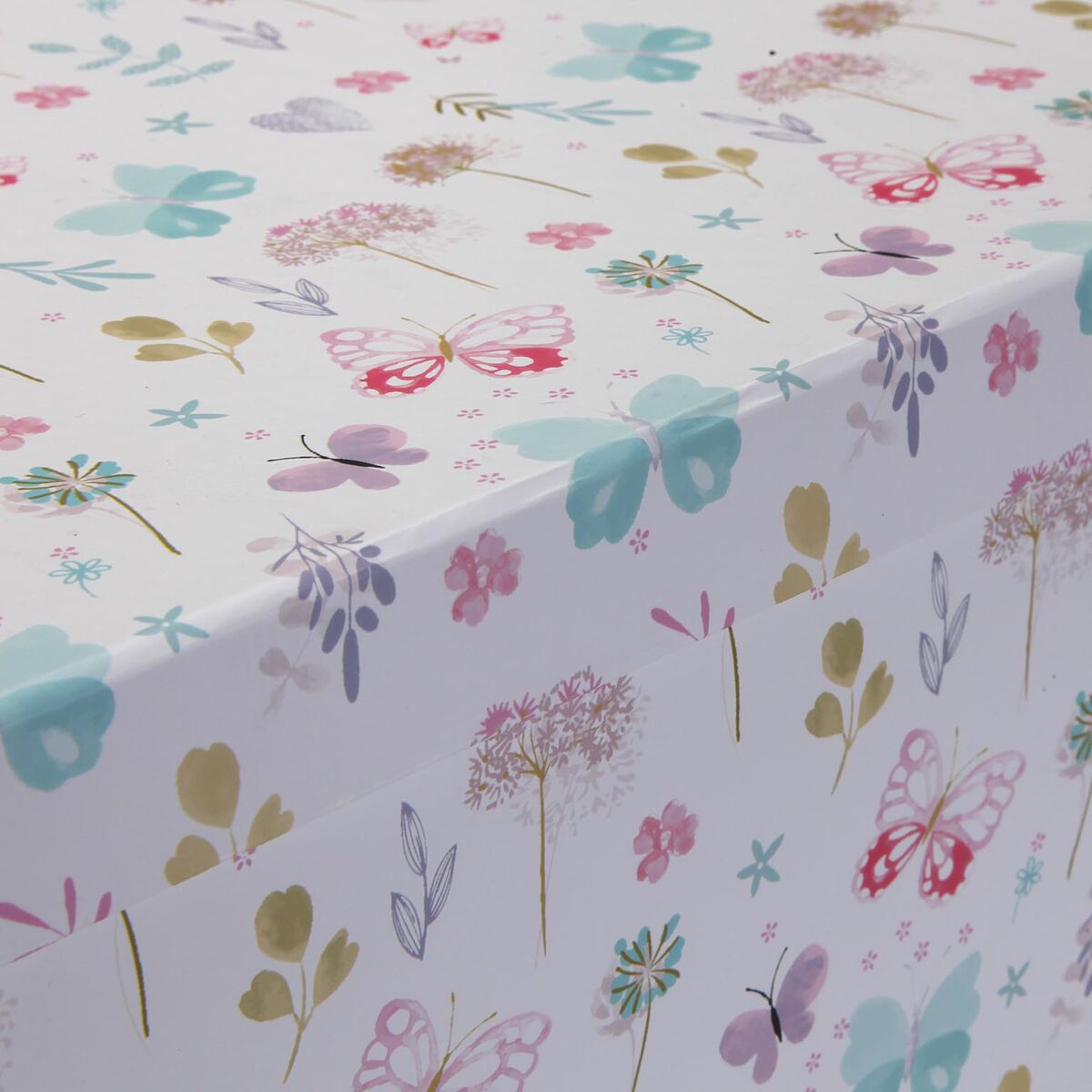 Set de Cajas Organizadoras Apilables Versa Cartón Flores 10 Piezas