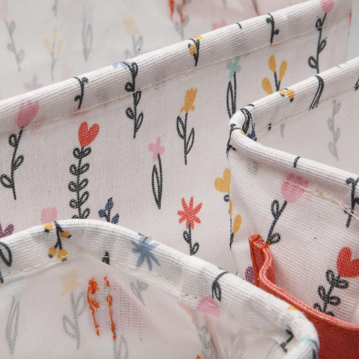 Juego de Cestas Versa Textil 18 x 14 x 28 cm 28 x 18 x 14 cm