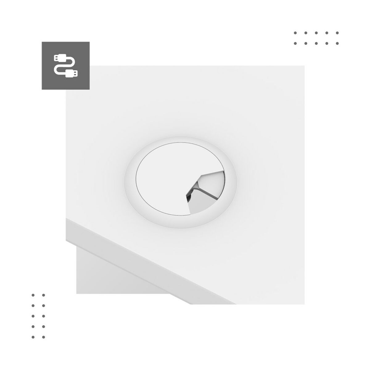 Escritorio Mark Adler MA-Leader 7.6 White Blanco