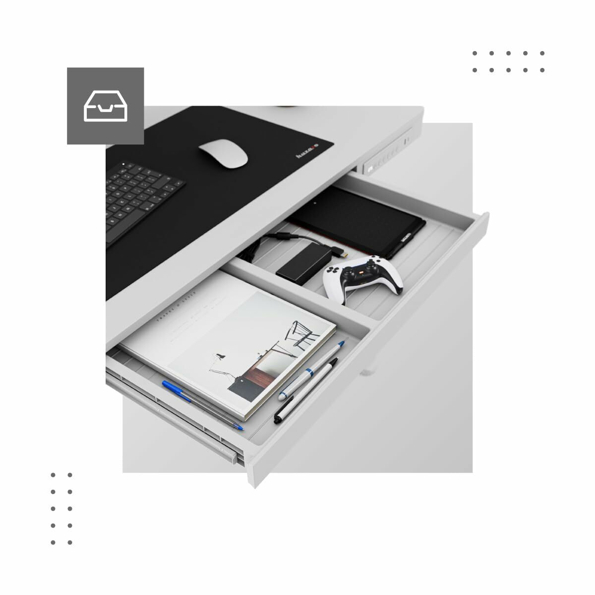 Escritorio Mark Adler MA-Leader 8.2 White Blanco