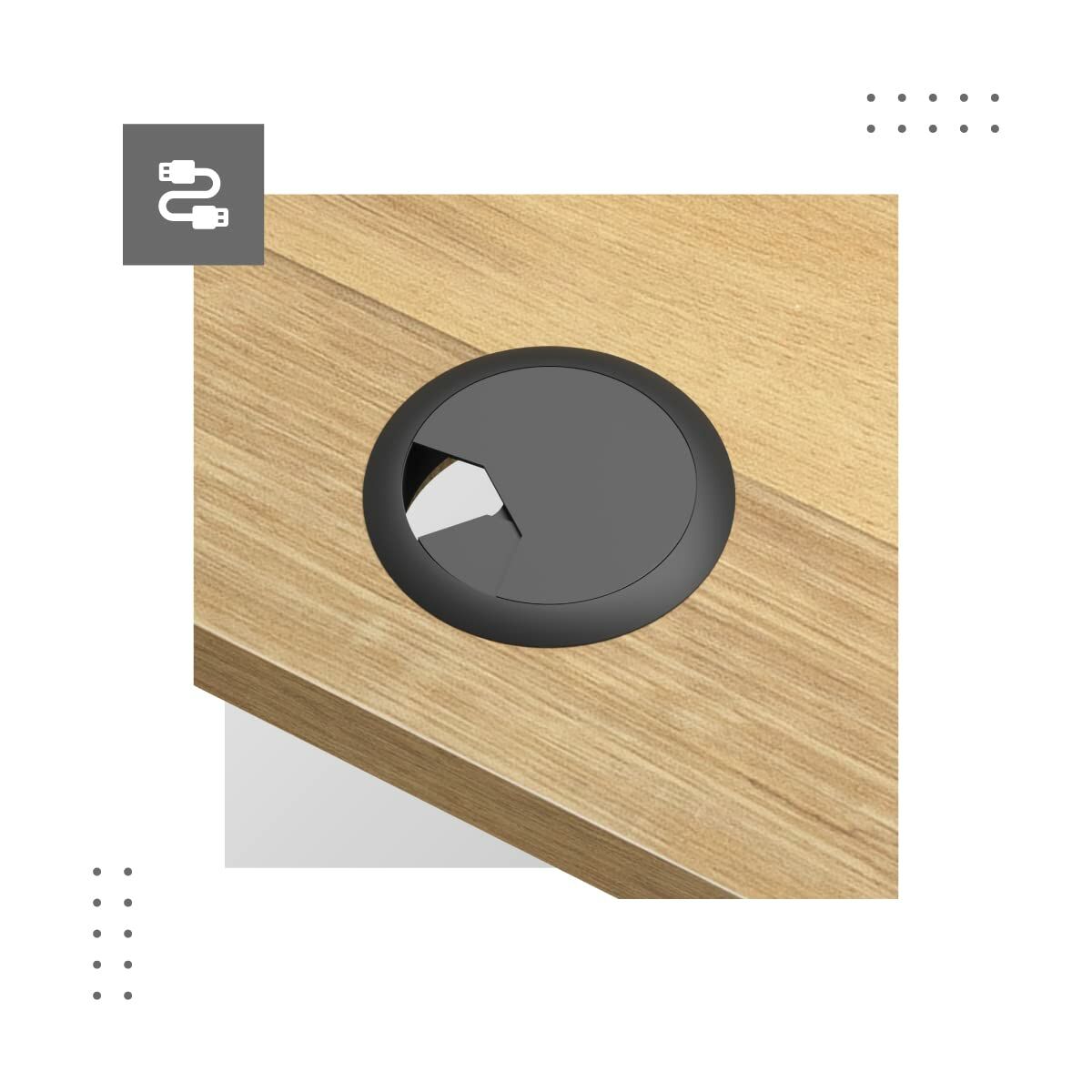 Mesa de Escritorio Mark Adler MA-LEADER 7.0 Negro Bronce