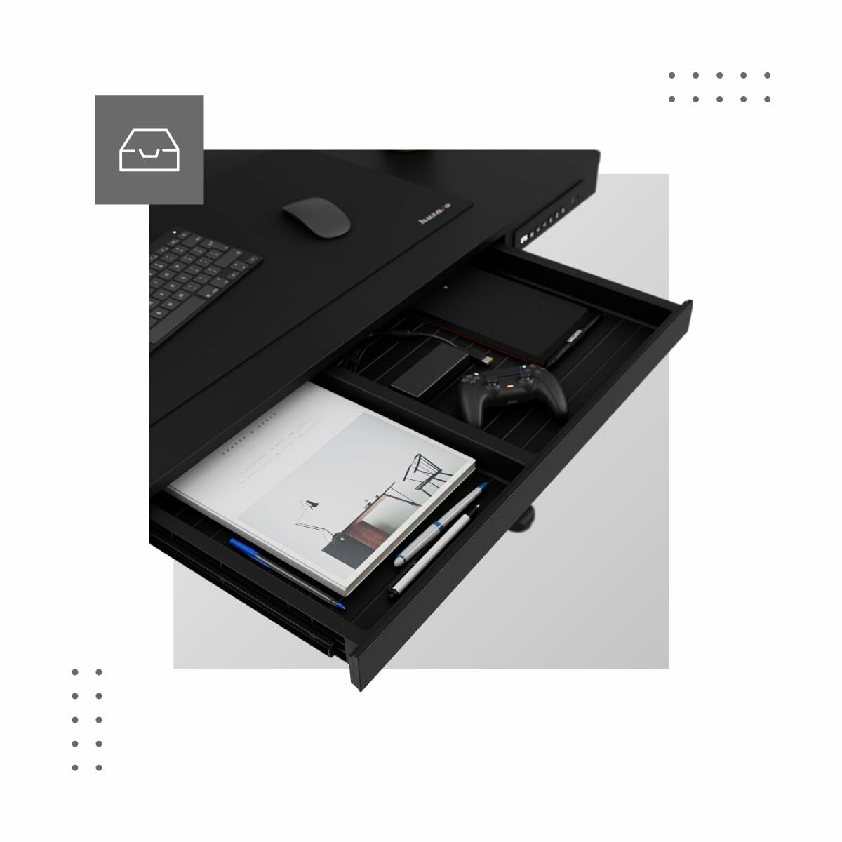 Escritorio Mark Adler MA-Leader 8.2 Black Negro