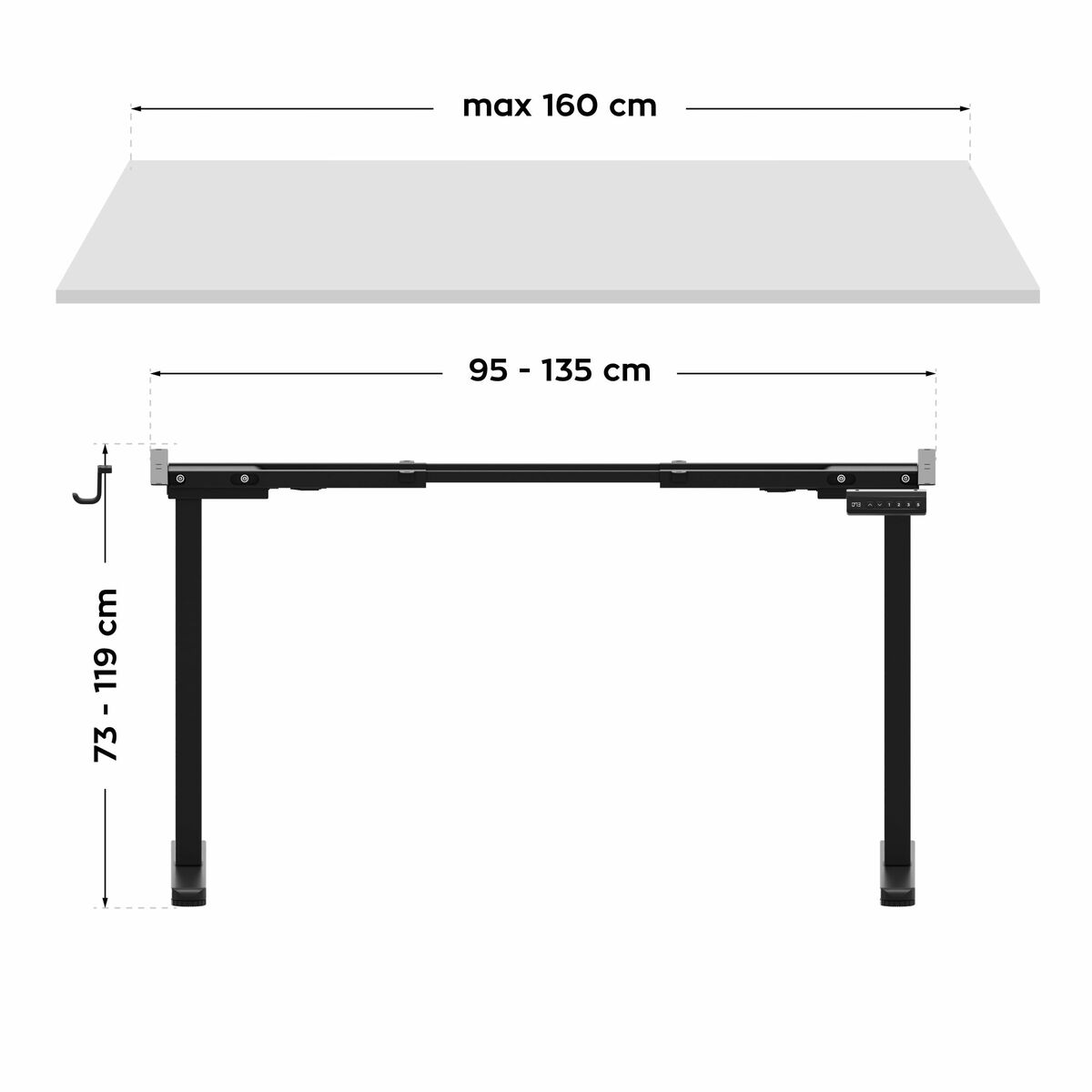 Soporte ajustable Mark Adler MA-XENO 4.5 BLACK Negro