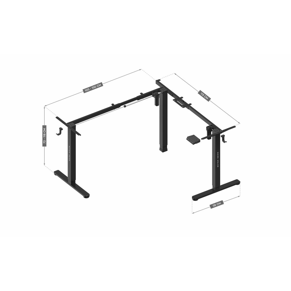 Soporte ajustable Mark Adler MA-XENO 7.6 Negro