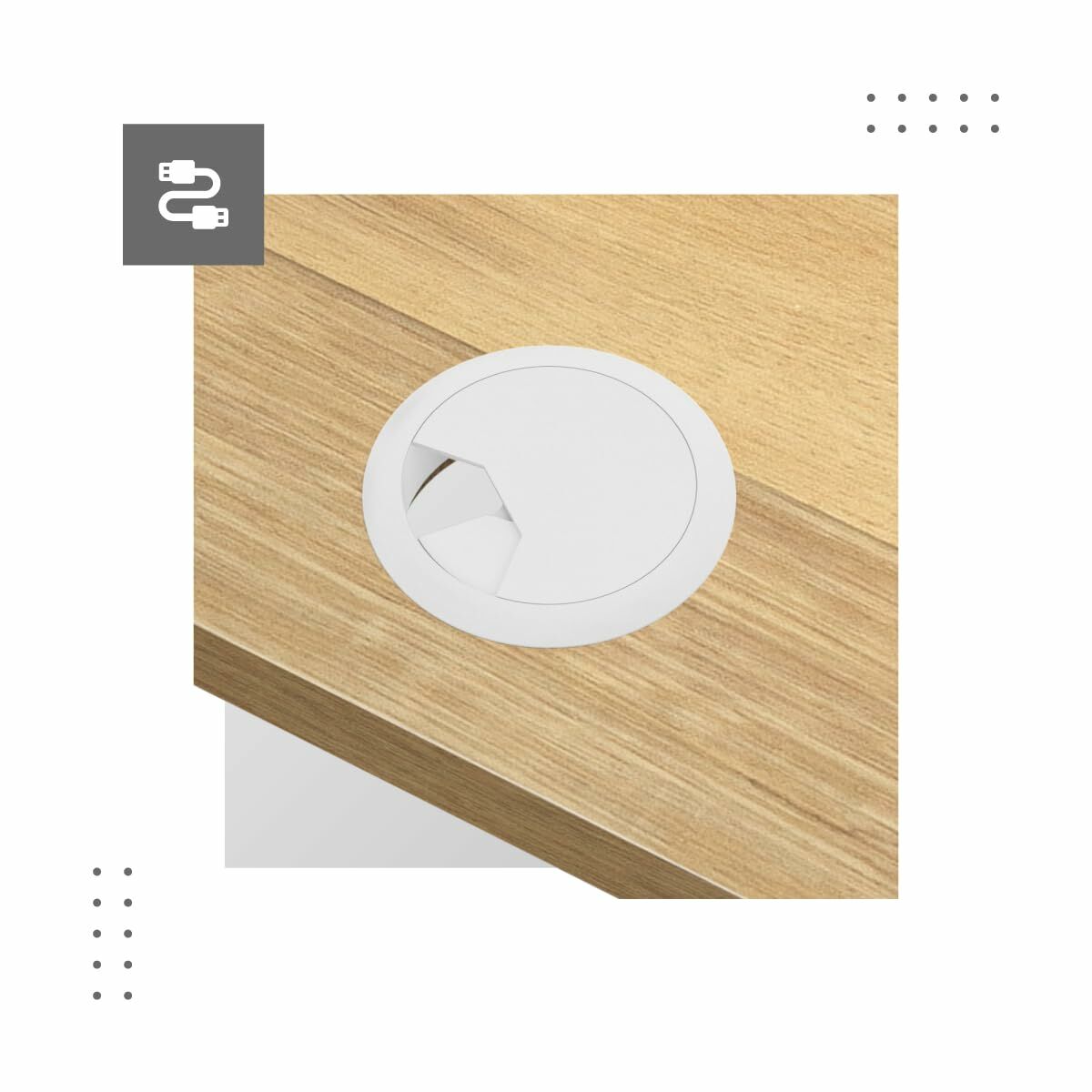 Escritorio Mark Adler MA-Leader 7.0 Craft Blanco Madera