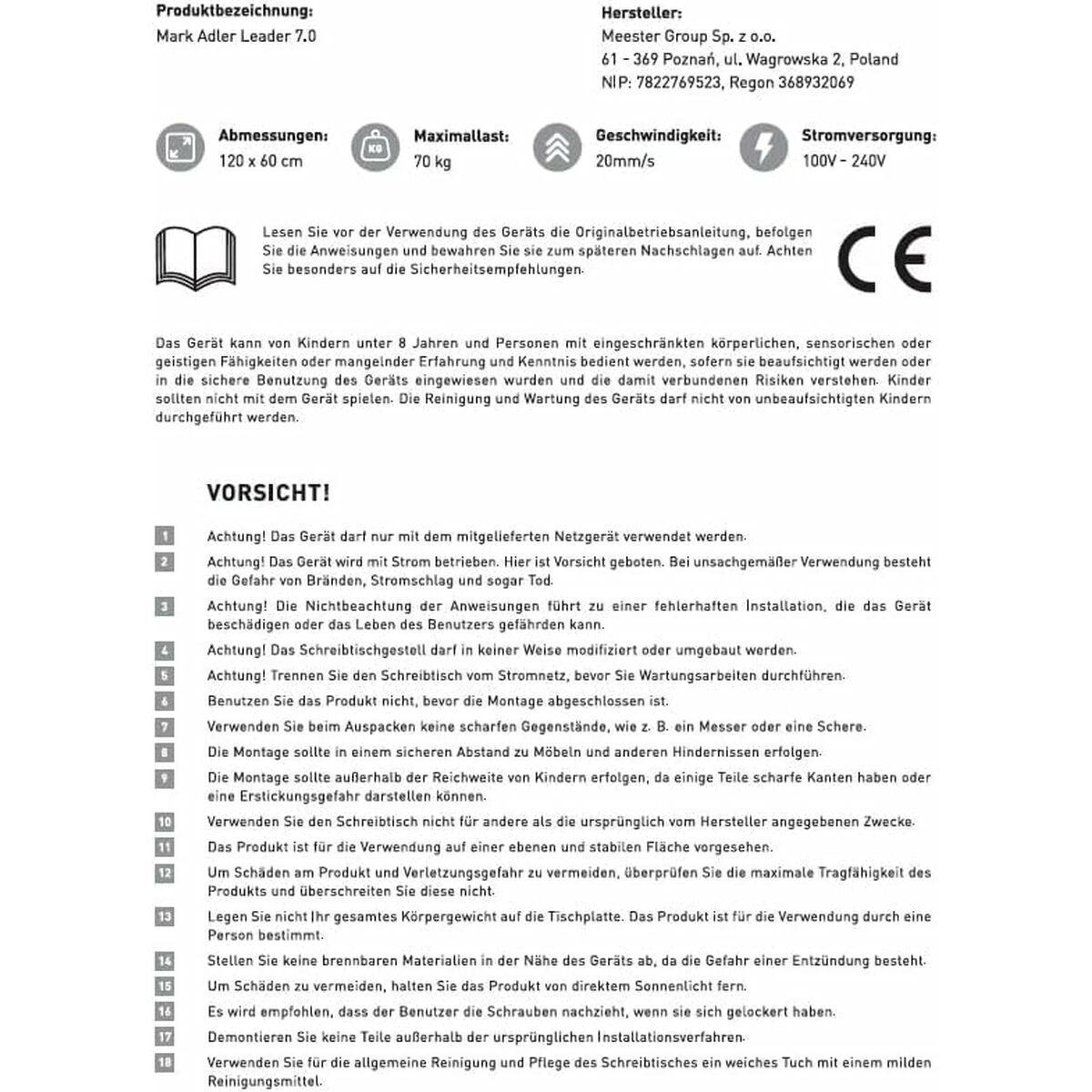 Escritorio Mark Adler MA-Leader 7.0 Craft Blanco Madera