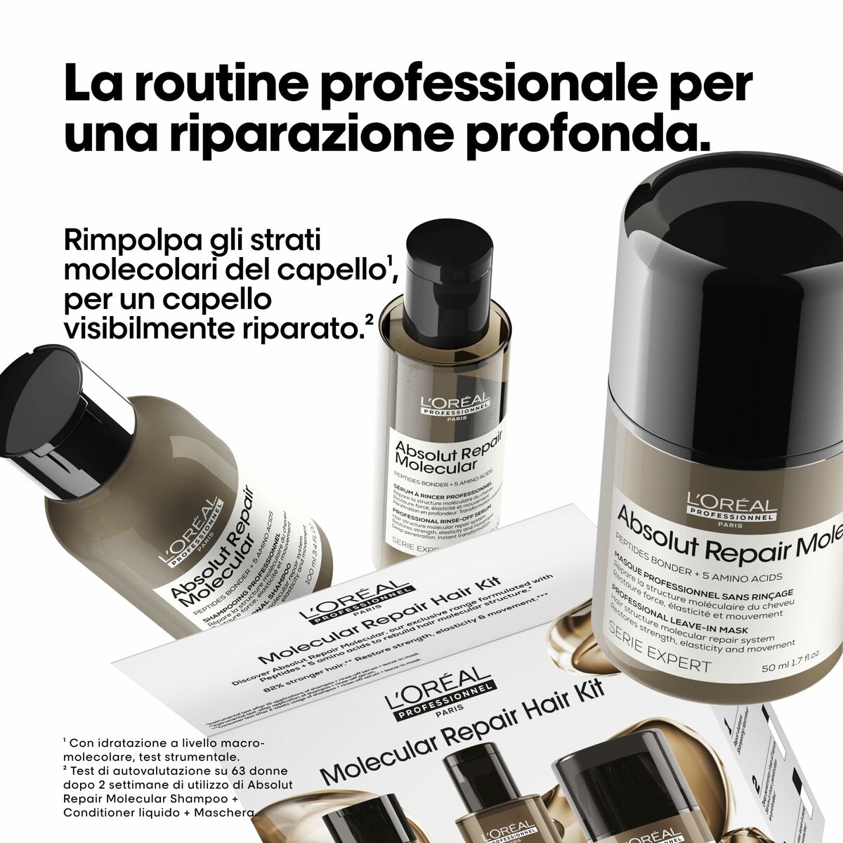 Set de Peluquería L'Oreal Professionnel Paris ABSOLUT REPAIR MOLECULAR 3 Piezas