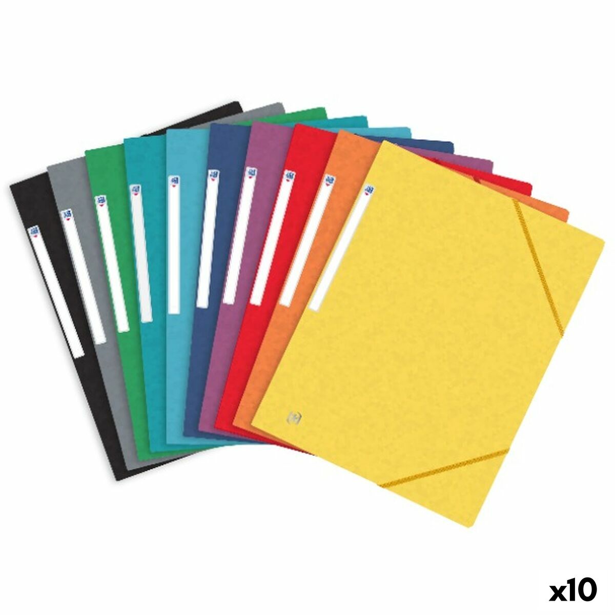 Carpeta Oxford TOP FILE Multicolor A4+ 10 Piezas (10 Unidades)