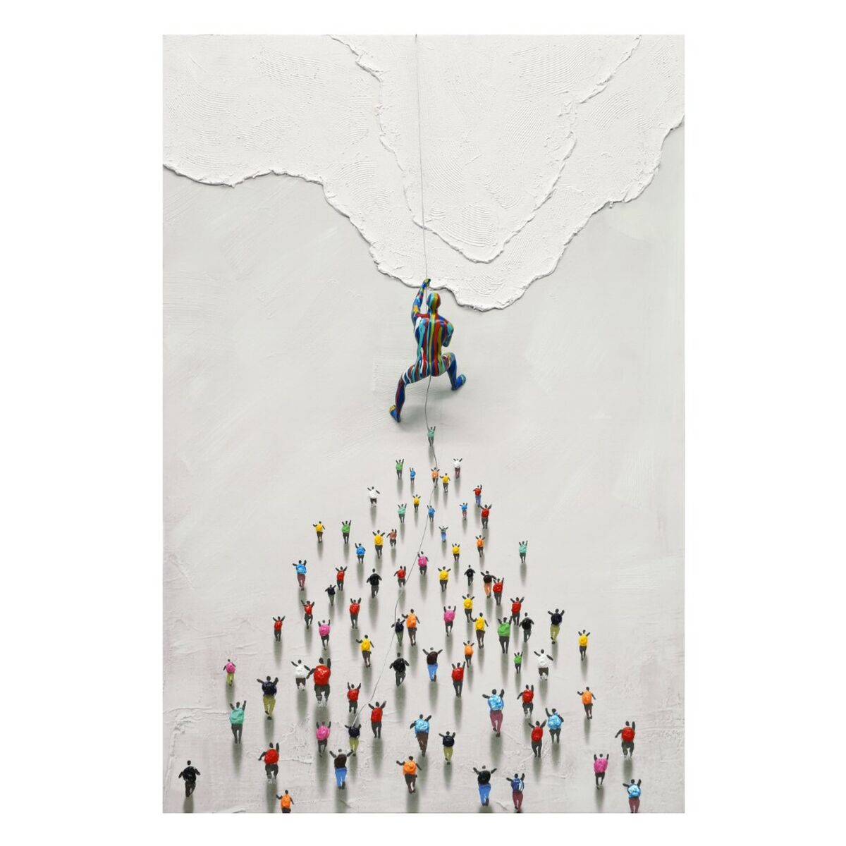 Lienzo Home ESPRIT Blanco Moderno 100 x 3,5 x 150 cm