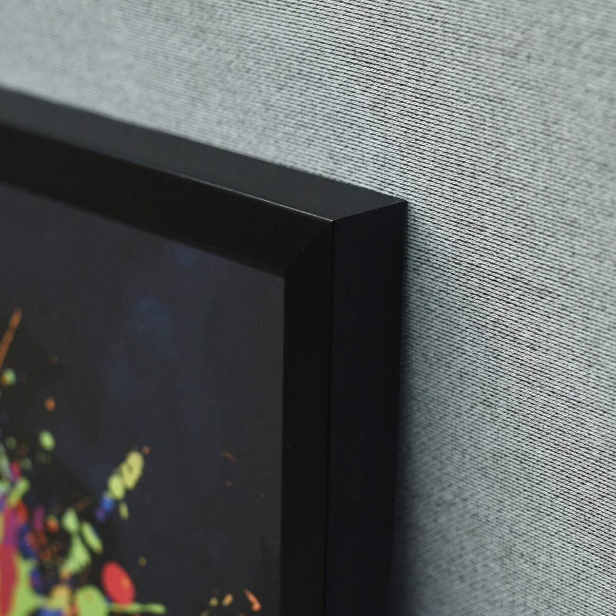 Cuadro con LED Home ESPRIT Negro Moderno 93 X 3 X 63 CM (2 Unidades)