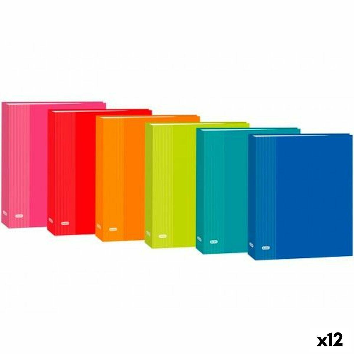 Carpeta de anillas Elba Color Life Multicolor Din A4 (12 Unidades)
