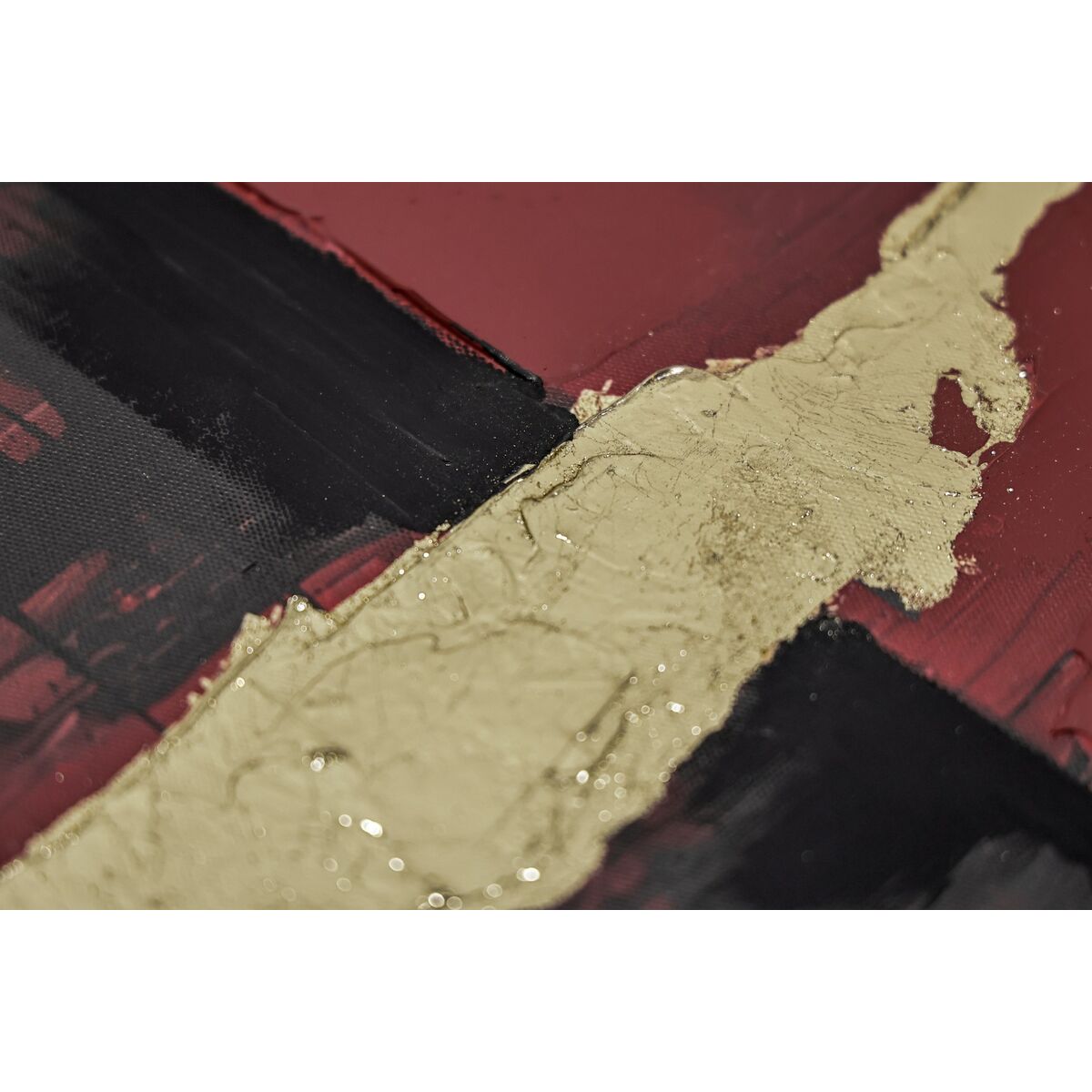 Lienzo Home ESPRIT Negro Rojo Moderno 83 x 4 x 123 cm (2 Unidades)