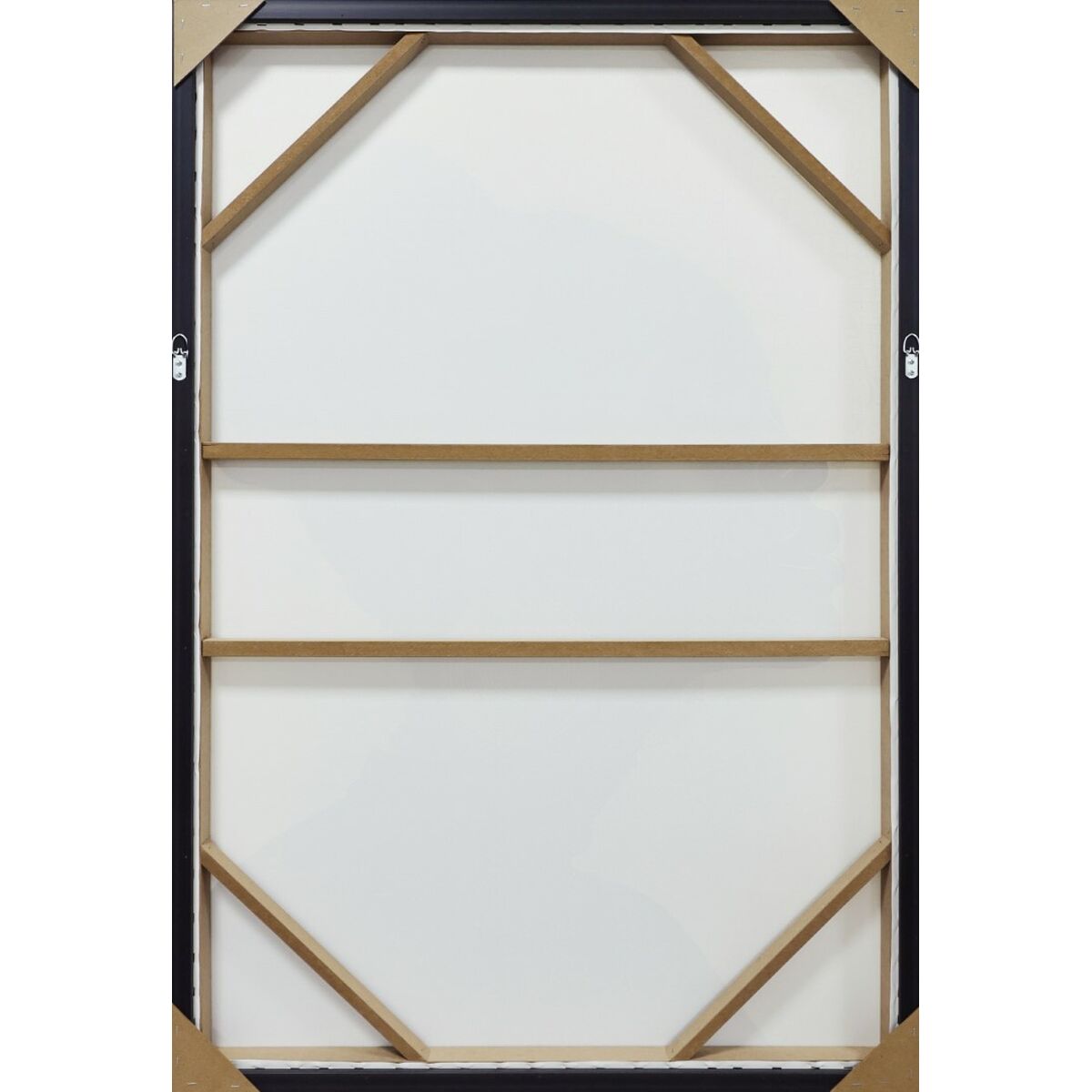 Lienzo Home ESPRIT Negro Rojo Moderno 83 x 4 x 123 cm (2 Unidades)