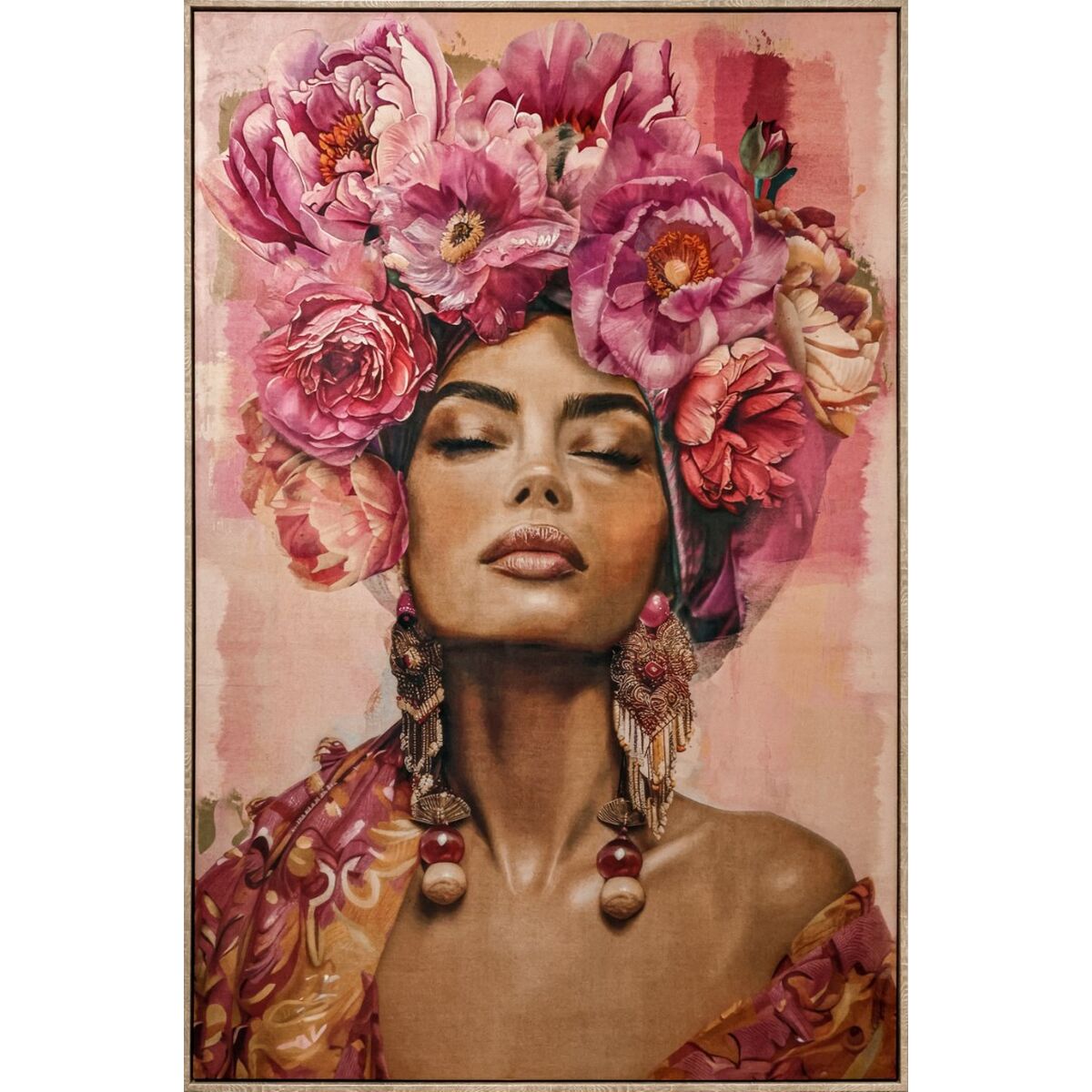 Cuadro Home ESPRIT Terciopelo Poliestireno 103 x 4,5 x 143 cm