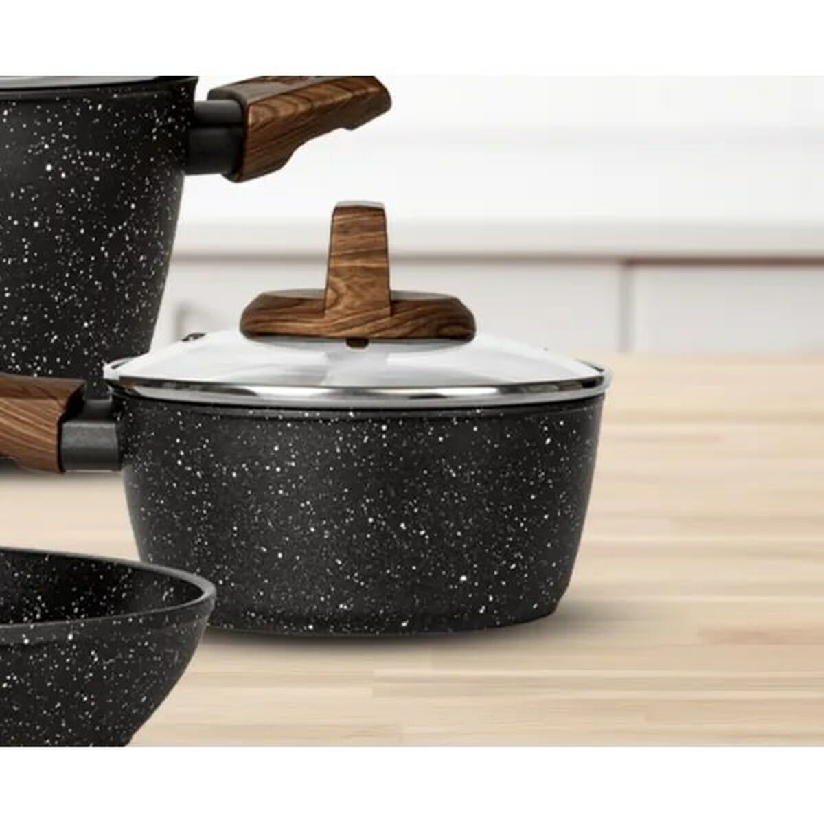 Sartén Smile MGK-24 Madera Ø 24 cm Ø 16 cm Aluminio