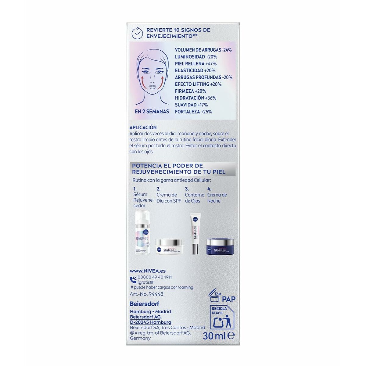 Sérum Facial Nivea NIVEA CELLULAR 30 ml