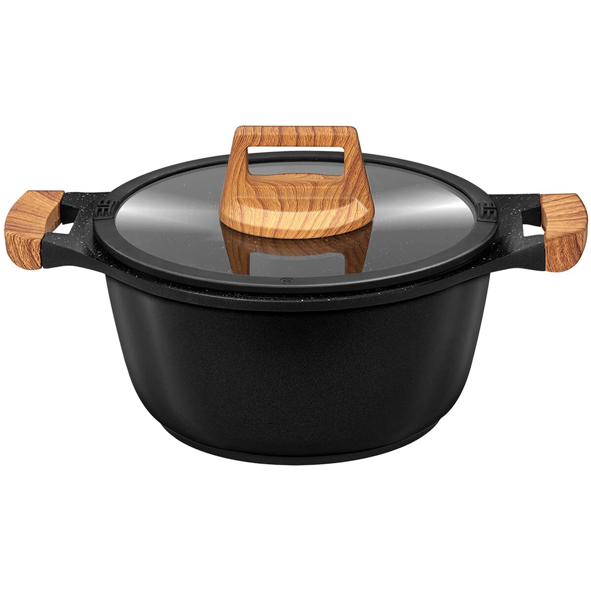 Batería de Cocina Smile MGK-23 Negro Madera 7 Piezas