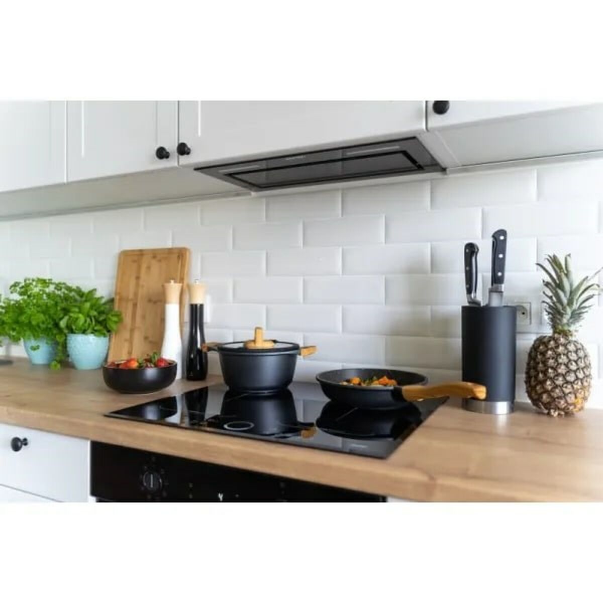 Batería de Cocina Smile MGK-23 Negro Madera 7 Piezas