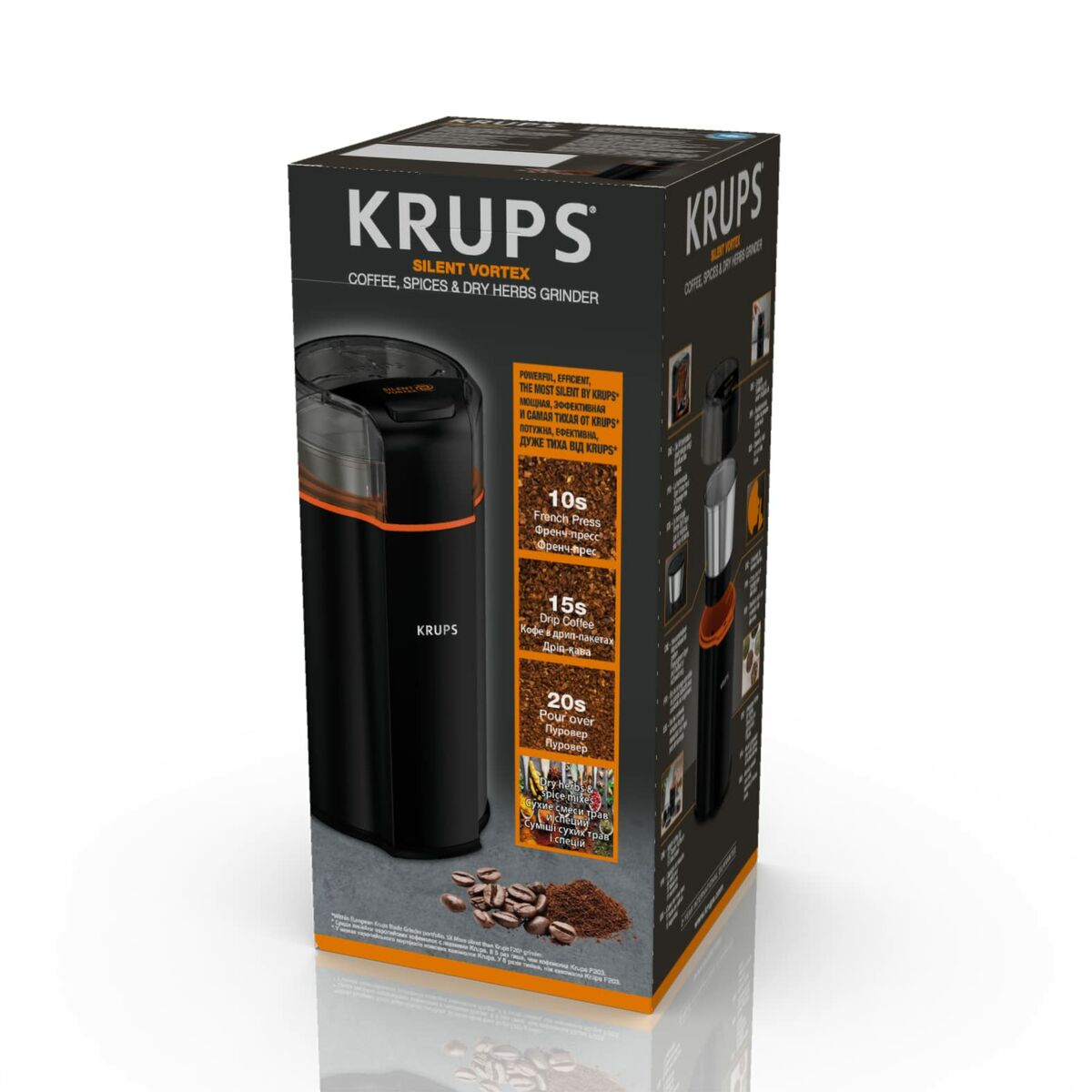 Molinillo Eléctrico Krups GX332810 Negro 175 W 90 g