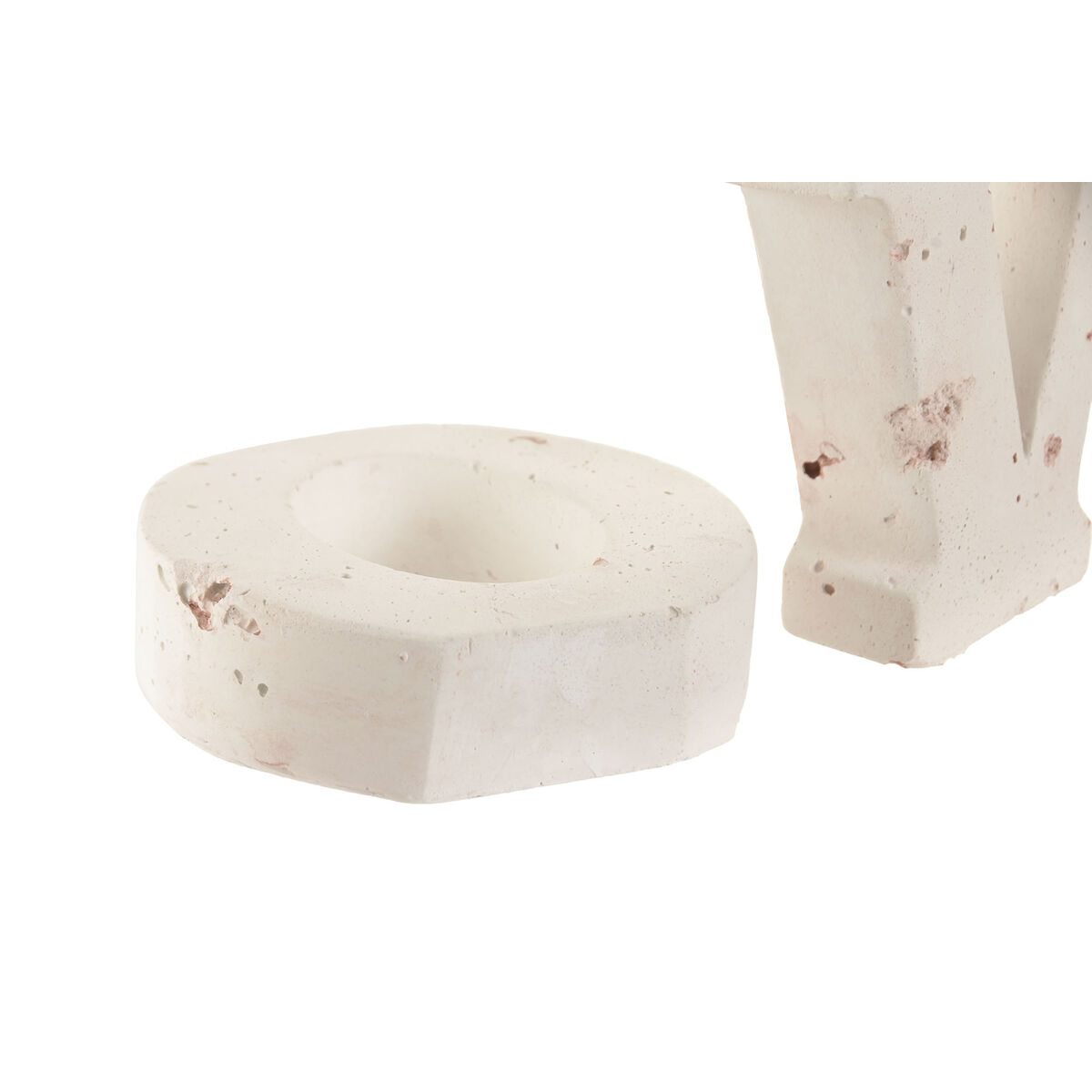 Figura Decorativa Home ESPRIT Rosa claro 42.5 X 3.5 X 12 CM 42,5 X 3,5 X 11 CM (2 Unidades)