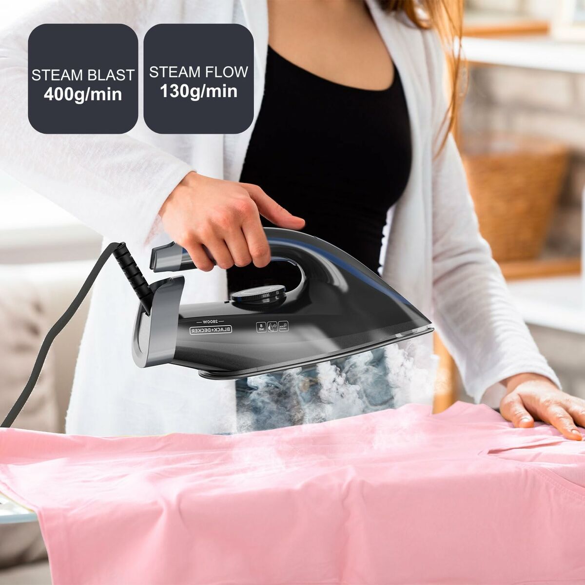 Plancha de Vapor Black & Decker ES9180320B 2800 W