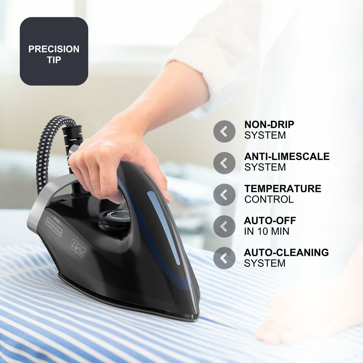 Plancha de Vapor Black & Decker ES9180320B 2800 W