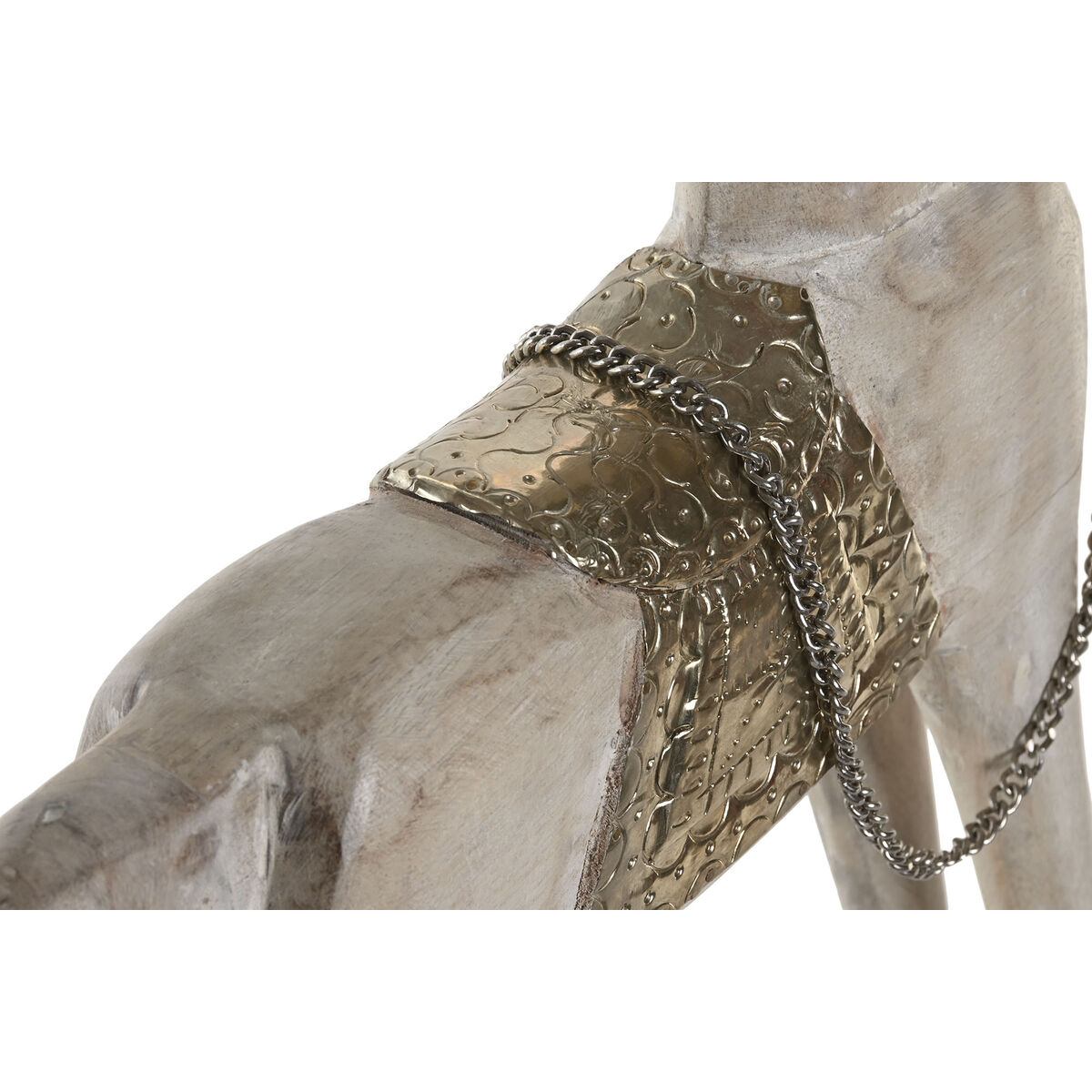 Figura Decorativa Home ESPRIT Plateado Natural Caballo 53 X 10 X 60 CM