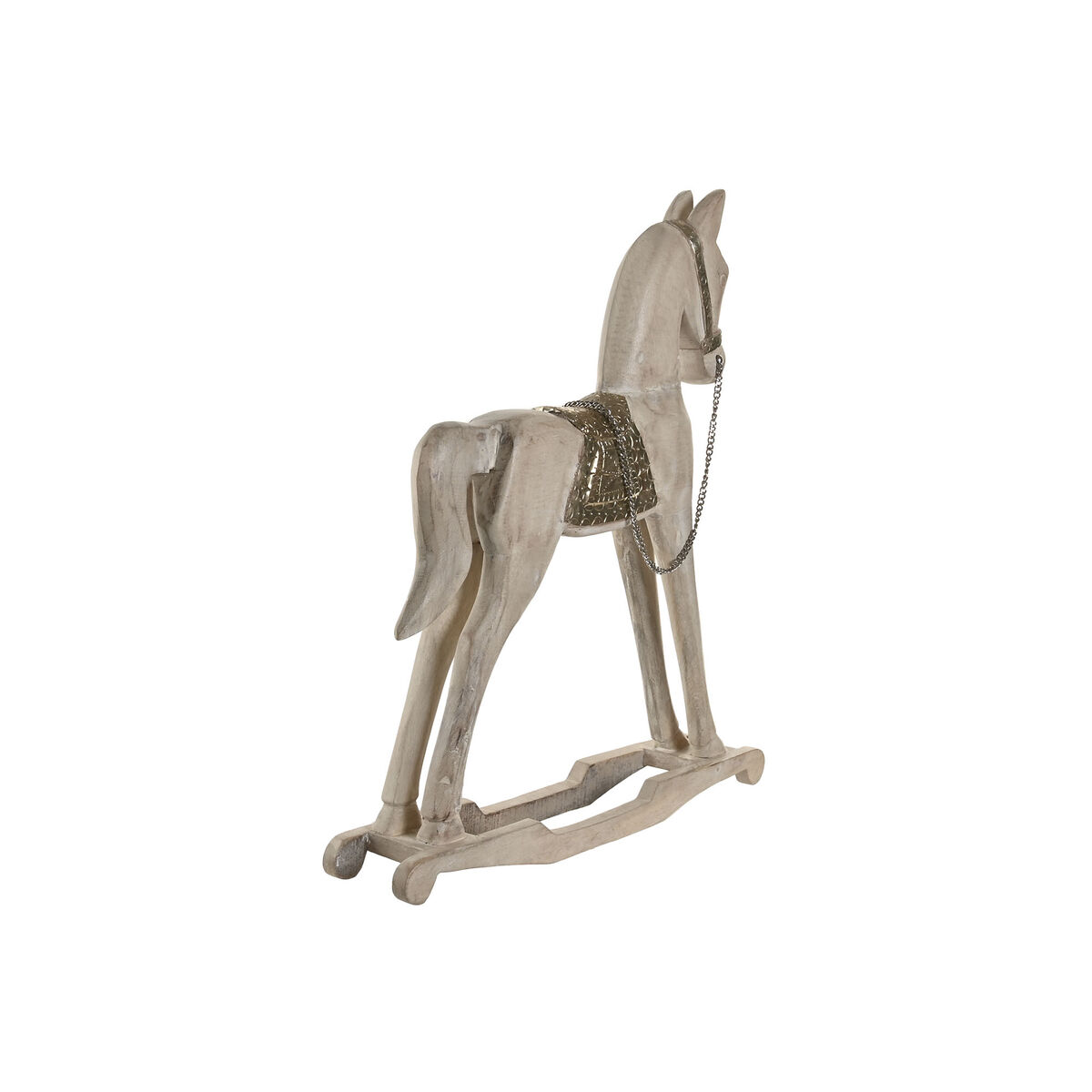 Figura Decorativa Home ESPRIT Plateado Natural Caballo 53 X 10 X 60 CM