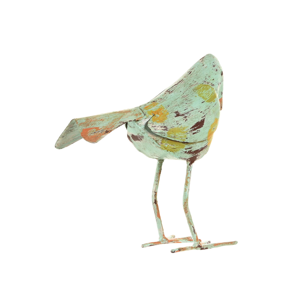 Figura Decorativa Home ESPRIT Verde Rosa 26 x 9 x 24 cm (2 Unidades)