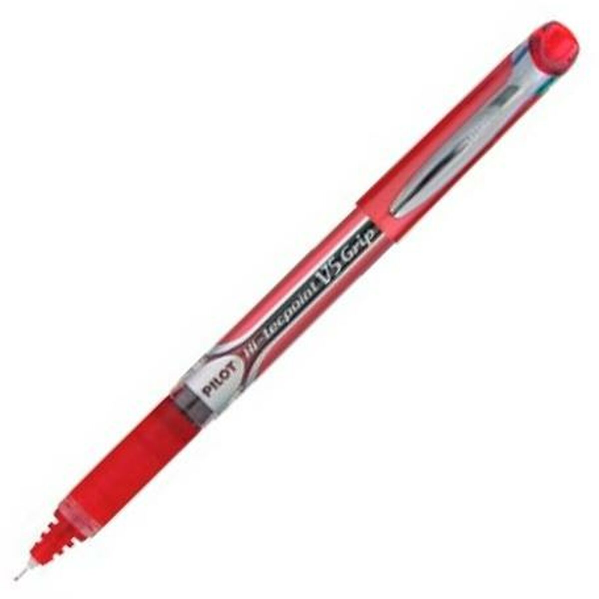 Boligrafo de tinta líquida Pilot V-5 GRIP HI-TECPOINT Rojo 0,5 mm (12 Unidades)